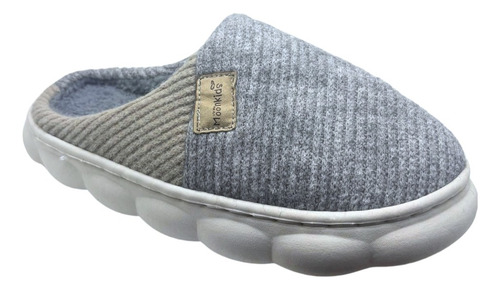Pantufla Chinela Térmica Con Corderito Sintético Para Hombre