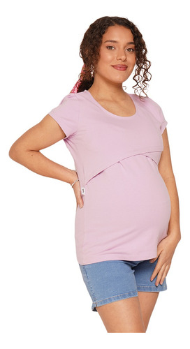 Remera Maternal Algodon Elastizada Recorte Art 2420 Que Sera