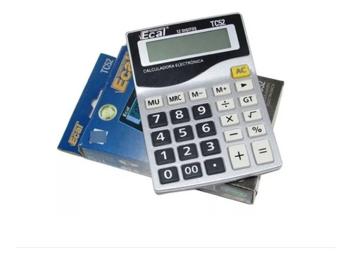 Calculadora Ecal Tc 52 Escritorio 12 Digitos Lama Color