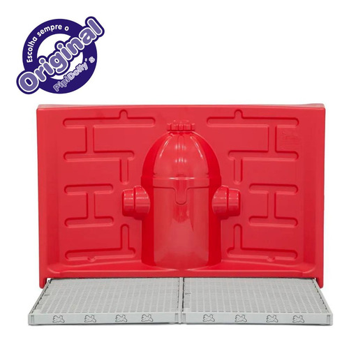 Kit Sanitário Luxo Pipidolly's Macho Cinza E Vermelho