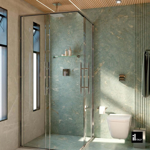 Porta Shampoo Com Saboneteira Grade Italy Line Style Cromado