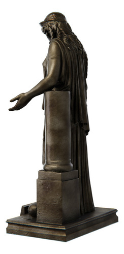 Estátua Medeia Mitologia Grega Estatueta Cor Cor Ouro Velho