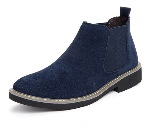 Hombres Zapatos Casual Cuero Senderismo Botas Chelsea