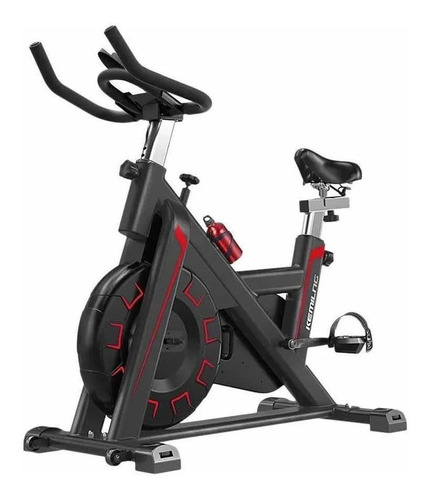 Bicicleta estática Kemilng Dynamic K730 para spinning color negro y rojo