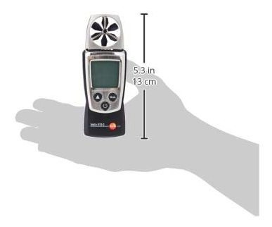 Anemómetro Digital De Bolsillo Testo 410-2, 0,4 A 20 M/s Ve