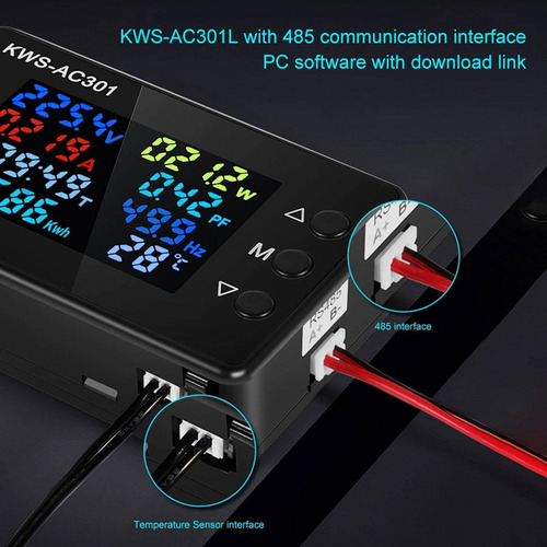 Z 50-300v Voltaje Probador Medidor Amperaje Ac Corriente