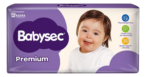 Pañales Babysec Premium Grande 9u Pack 3 Paquetes