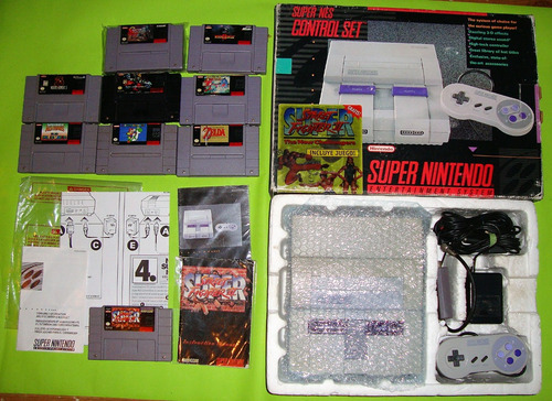 Consola Super Nintendo Snes Con Juegos (mr2023) -f Sega