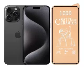 Vidrio Cerámico Irrompible Matte Antihuella Para iPhone