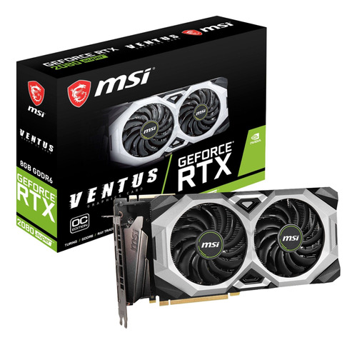 Placa de video Nvidia MSI  Ventus XS GeForce RTX 20 Series RTX 2080 GEFORCE RTX 2080 SUPER VENTUS XS OC OC Edition 8GB