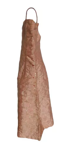 Susi Antiga Roupa Boneca Vestido Longo Rosé Dourado Anos 60