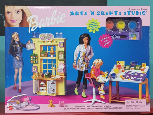 Imagem 1 de 5 de Barbie Arts 'n Craft Studios Escola Móvel Playset Skipper