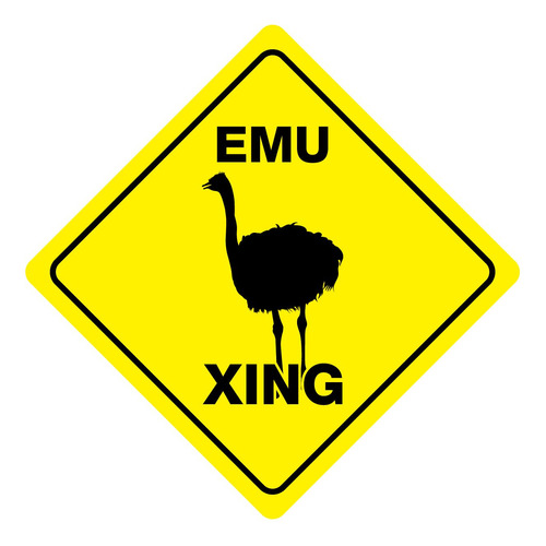 Signo Cruce Marca Emu Crossing Funny Novelty
