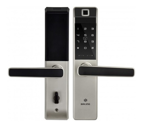 Cerradura Digital Huella/ Clave/ Tarjeta Baling Nf21 (plata)
