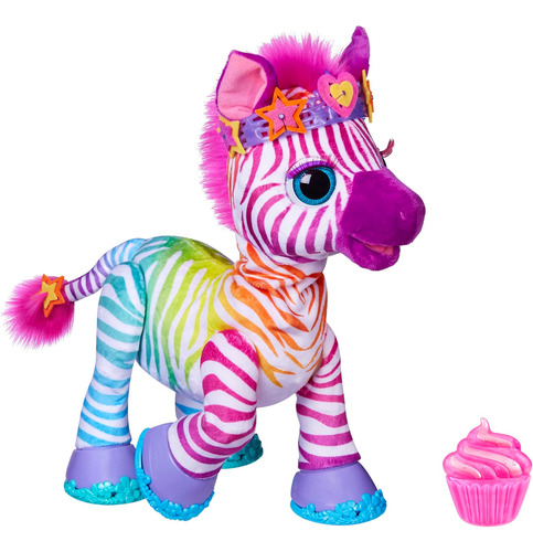 Furreal My Rainbow Zebra Juguete Electrónico Para Mascotas C