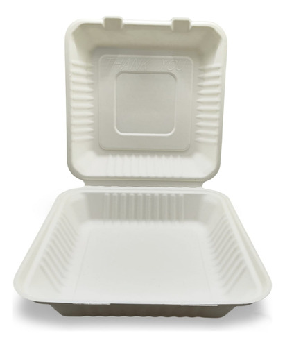 Contenedor Biodegradable 9x9 Bagazo De Caña 100 Pzs Especial