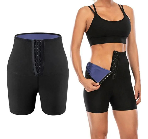 Kit Camisa E Short Sauna Fitness Queima Gordura Barriga