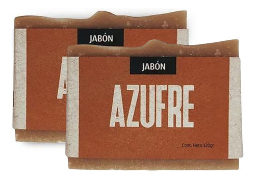 Jabón Azufre 2 De 120 G Volviendo Al Origen Artesanal