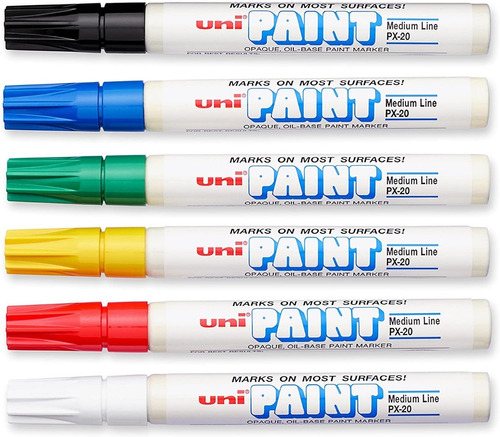 Marcador Pintura Uni Paint Px-20 Permanente Color Negro