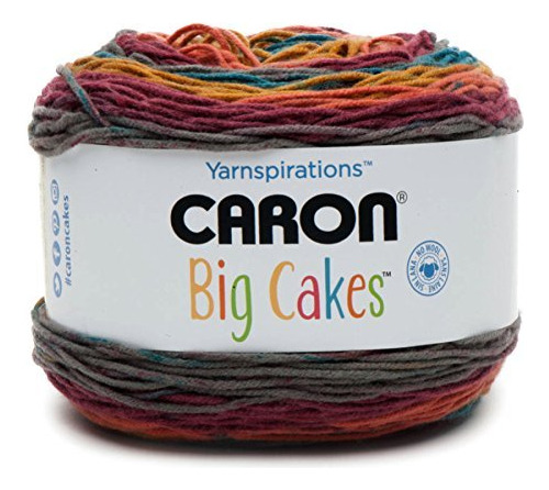 Caron Big Cake Hilo Auto Rayado 603 Yarda 10.5 Onza Cada Uno