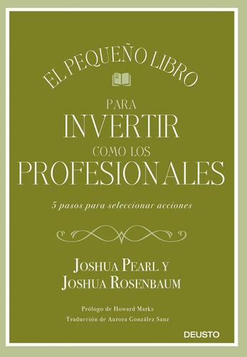 El Pequeño Libro Invertir Como Profesional -  -(t.dura) - *