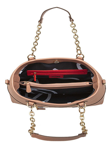 Bolsa Satchel Cloe Lelfi I Grande Color Nude