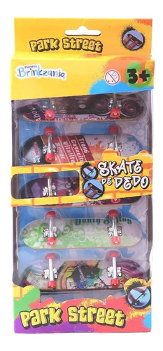 Skate De Dedo Kit Com 5 - Park Street - Brinkzania Bar022