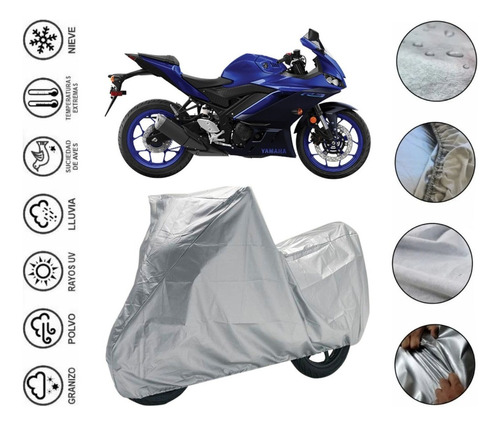 Protector Impermeable Moto Para Yamaha Yzf R3 Nueva