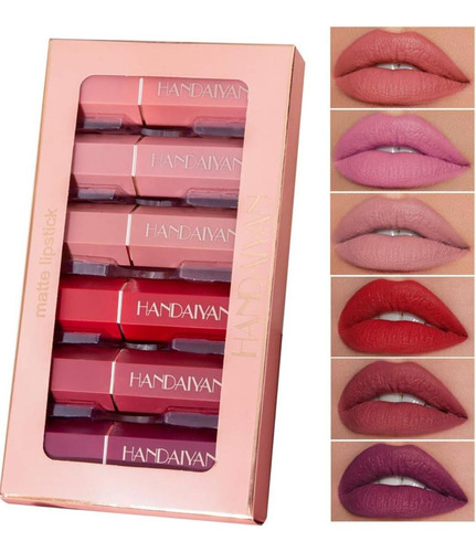 Set De Labiales Velvet Handaiyan Larga Duración 