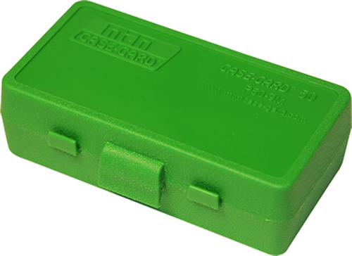 Caja Porta Municion Mtm 40 / 45 Acp 50 Tiros Verde