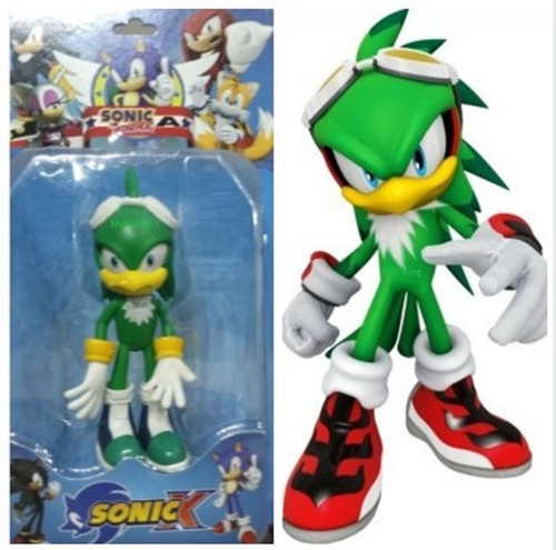 Muñeco Sonic Jet The Hawk - Articulado - 12cm Aprox 