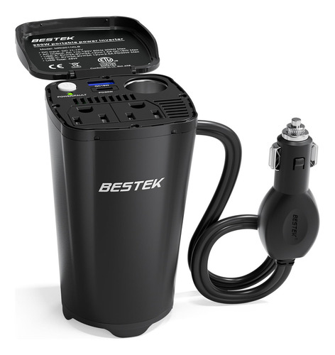 Inversor 200 W 12 V Cc A 110 V Ca Con Usb-c Y Salidas Ca