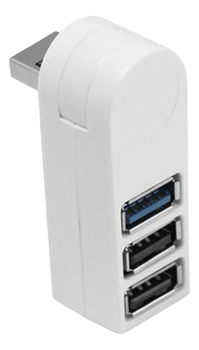 3 Puertos Usb 3.0 Hub Adaptador De Caja Divisora Giratoria