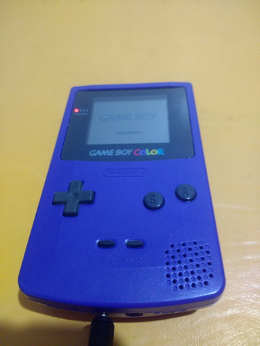 Nintendo Game Boy Color Cgb-001 Azul Con Transfo Funcionando