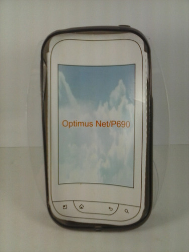 Capa Tpu Transparente Preta LG P690 P 690 Optimus Net
