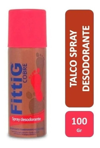 Talco Desodorante Fittig Cobre Spray
