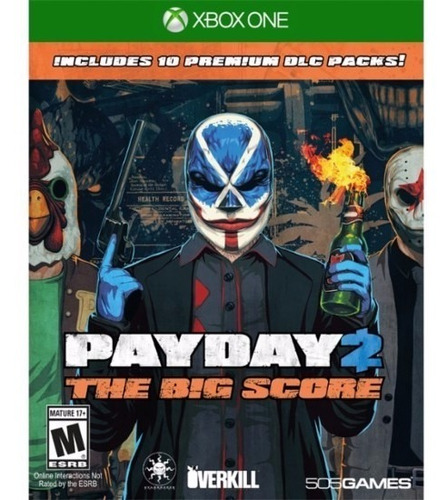 Payday 2 The Big Score 10 Dlc Packs Xbox One Nuevo