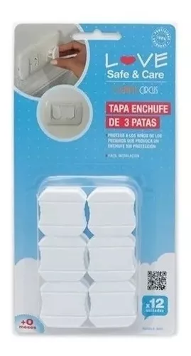 Traba De Seguridad Tapa Para Enchufes Bebes Set X10 - Iluminarás