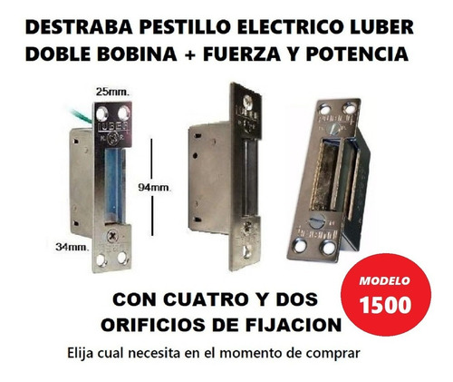 Pestillo Cerradura Electrica Traba Puertas Hagalo Ud. Jh