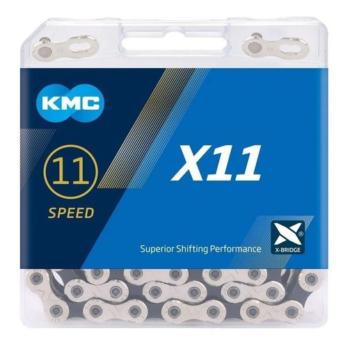 Corrente Kmc X11 Silver 118 Elos 11v 1x11v 2x11v Mtb Speed 