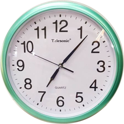 Reloj De Pared Modelo Clasico Turquesa