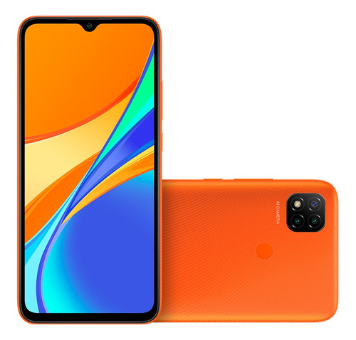 Celular Smartphone Xiaomi Redmi 9c 64gb Laranja - Dual Chip