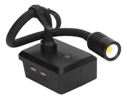 Led Gooseneck Work, Inalámbrico, Recargable, 2 Puertos Usb Y