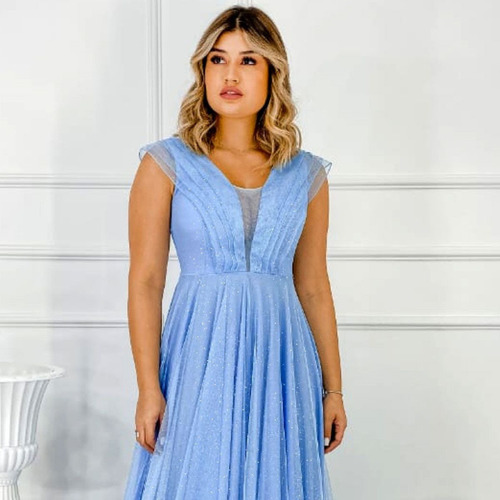Vestidos Femininos Festa Longo Azul Serenity Madrinha Barato