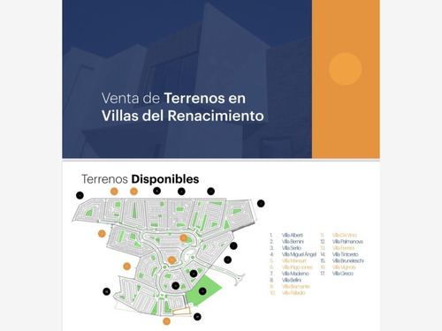 Terreno En Venta Villas Del Renacimiento