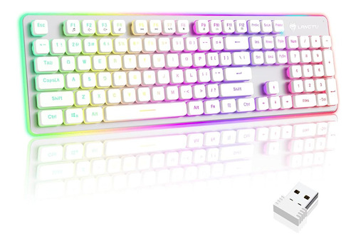 Teclado Inalámbrico Para Juegos Langtu W1, Teclado Led Recar