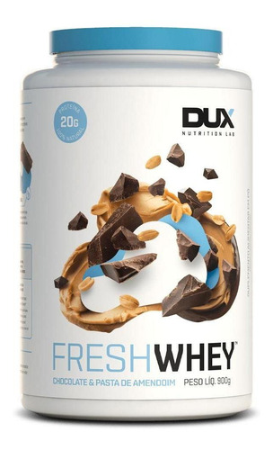 Fresh Whey Chocolate E Pasta De Amendoim - Duxnutrition, Pote 900g