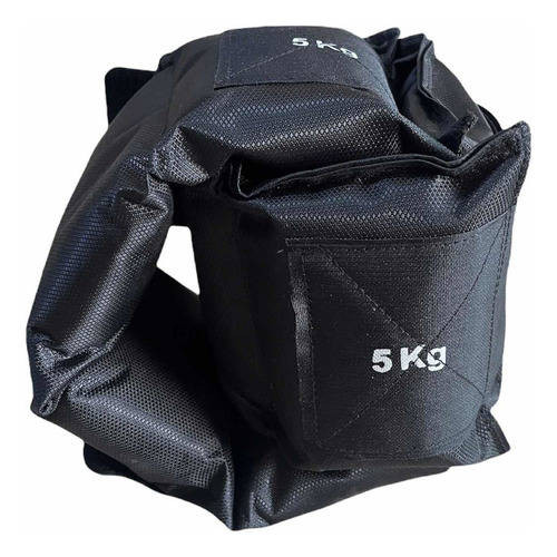 Pesas Fitness Par De Polainas Para Tobillos 5kg Cada Una Negro
