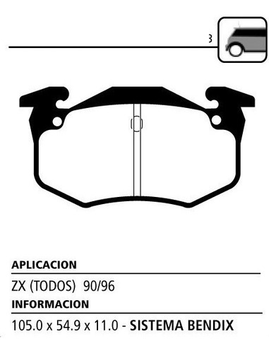 Juego Pastillas De Freno Traseras Litton P/ Renault 19 93-94