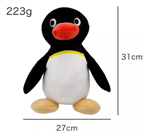 Peluche De 31 Cm, Lindo Y Suave Muñeco Pingüino